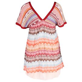 Abito tunica Missoni in cotone multicolore Multicolore