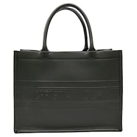 Dior-Dior All Leather Book Tote Bag Black-Black
