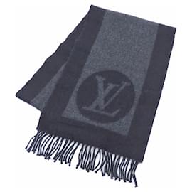 Louis Vuitton-Xale de lã e caxemira preto Louis Vuitton-Preto