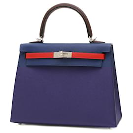 Hermès-Hermès Kelly 25-Bleu