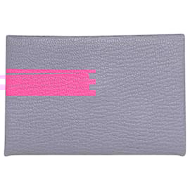 Hermès-Hermes Business Card Case in Rose Purple-Purple