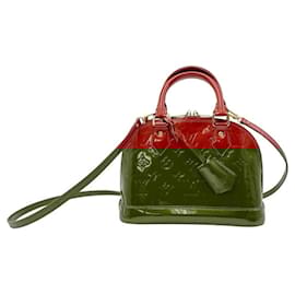 Louis Vuitton-Louis Vuitton Monogram Vernis Alma BB Handbag-Red