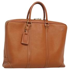 Louis Vuitton-LOUIS VUITTON Epi Porte Documents Voyage Bag Zipangu Gold M54478 LV Auth 121571-Other