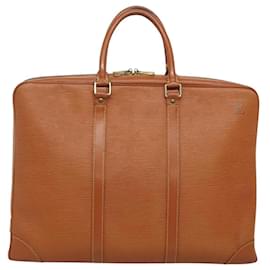Louis Vuitton-LOUIS VUITTON Epi Porte Documents Voyage Bag Zipangu Gold M54478 LV Auth 121571-Other