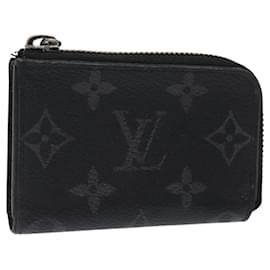 Louis Vuitton-LOUIS VUITTON Monogram Eclipse Porte monnaie Jour Coin Purse M63536 Auth hk2554-Monogram
