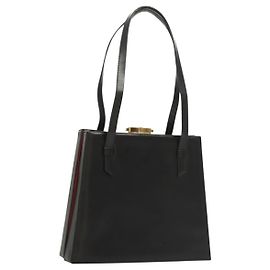 Céline Borsa a spalla in pelle nera Auth sw451 Nero