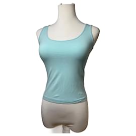 Fendi-FENDI Hauts T.international XS Coton-Turquoise