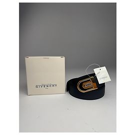 Vintage Givenchy Ledergürtel schwarz neu Schwarz
