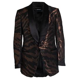 Tom Ford-Tom Ford, Atticus copper tuxedo dinner jacket-Brown,Black