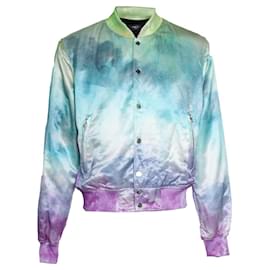 Amiri, Silk watercolour bomber jacket Multiple colors