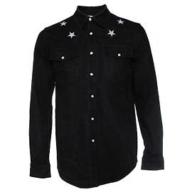 Camisa de denim Givenchy, Star Negro