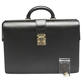 Louis Vuitton Epi Leather Briefcase Black