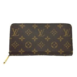 Cartera larga Monogram Louis Vuitton Castaño