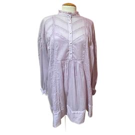 Vestido Isabel Marant Etoile de voile de algodón malva Otro