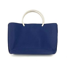 Chanel Navy Polyamide Tote Handbag Navy blue