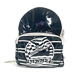 Chanel-CHANEL LA PAUSA Bicolor Backpack-Black,White