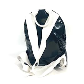 Chanel-CHANEL LA PAUSA Bicolor Backpack-Black,White