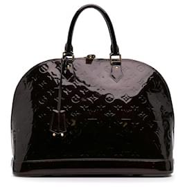 Louis Vuitton-Louis Vuitton Purple Monogram Vernis Alma GM-Purple