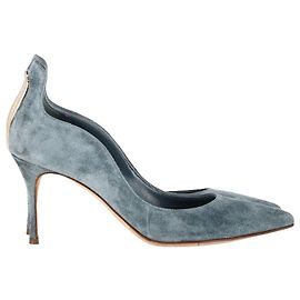 Pumps Blink Cutout Sergio Rossi in suede blu Blu Blu chiaro