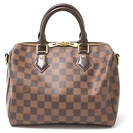 Louis Vuitton-Louis Vuitton Damier Ebene Speedy Bandouliere 25 Bag-Brown