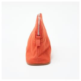 Hermès-Pochette Mini Bolide en Toile Hermès Orange-Orange