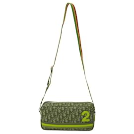 Dior-Dior Rasta Trotter Crossbody Bag PVC Canvas Leather-Brown