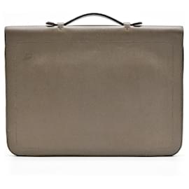 Hermès-Hermes Serviette 57 Briefcase Business Bag-Grey