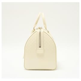 Louis Vuitton-Louis Vuitton Damier Facette Leather Speedy Cube MM Handbag-White
