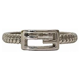 Anello Fendi Baguette D'oro Metallico