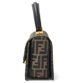Fendi-Sac à main 2WAY en jacquard Zucca Fendi-Marron