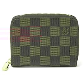 Louis Vuitton-Louis Vuitton Damier Ebene Zippy Coin Purse Wallet-Brown