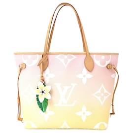 Louis Vuitton-Louis Vuitton Neverfull MM Monogram Canvas Tote-Pink