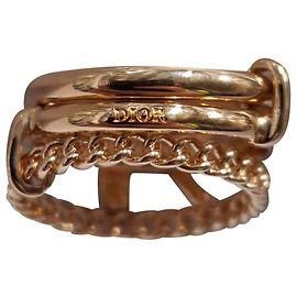 Dior Trio Verziertes Ring aus Goldmetall Golden Metallisch