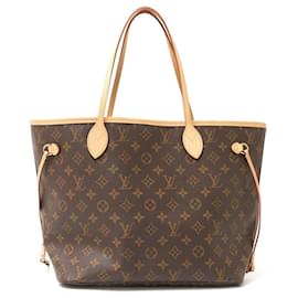 Louis Vuitton-Louis Vuitton Neverfull MM Monogram Tote Bag-Brown
