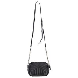 Bolsa Bowling Small Loulou da Saint Laurent em couro acolchoado preto Preto