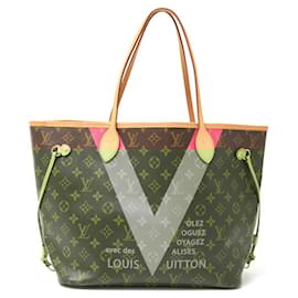 Louis Vuitton-Louis Vuitton Neverfull MM Monogram Tote-Brown
