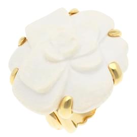 Chanel-Chanel Camellia Band Ring-Golden