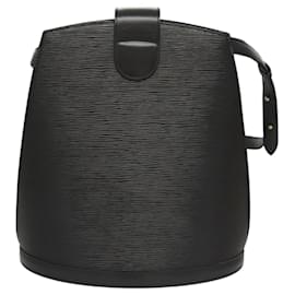 Louis Vuitton-LOUIS VUITTON Epi Cluny Shoulder Bag Black M52252 LV Auth 119415-Black