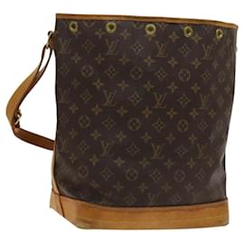 Louis Vuitton-LOUIS VUITTON Monogram Noe Shoulder Bag M42224 LV Auth 120216-Monogram