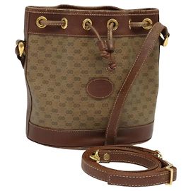 Borsa a Spalla Micro GG Supreme Gucci Beige Oro 007 86 0044 Auth ti2975 Beige D'oro