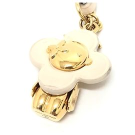 Porte-clés Louis Vuitton M02204 Mini Vivienne avec sangle de cou Blanc