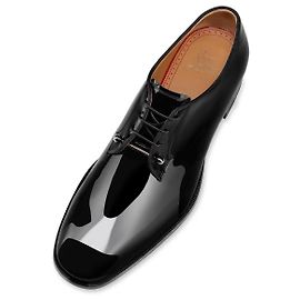 Christian Louboutin Chambeliss Derbies - Pelle di vitello verniciata - Nera - Uomo Nero