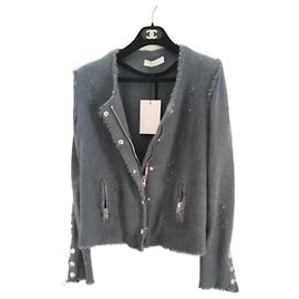 Chaqueta Iro de algodón azul gris Azul