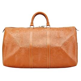 Louis Vuitton-Louis Vuitton Keepall Epi Boston Bag-Brown