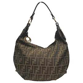 Fendi-Sac à épaule Fendi Zucca-Marron