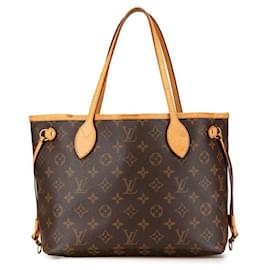 Louis Vuitton-Louis Vuitton Neverfull Monogram Handbag-Metallic,Bronze