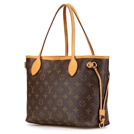 Louis Vuitton-Louis Vuitton Neverfull Monogram Handbag-Metallic,Bronze
