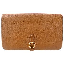 Hermès Hermes Dogon Duo Wallet Brown