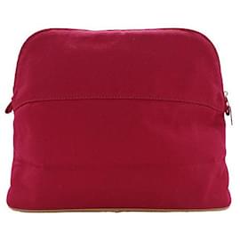 Hermès-Pochette Bolide Toile Officier Hermes-Rouge