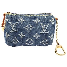 Louis Vuitton Monogram Denim Speedy PM Pouch Blue